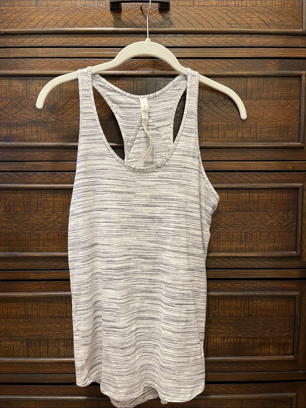 lululemon athletica Heathered Light Gray Racerback Tank